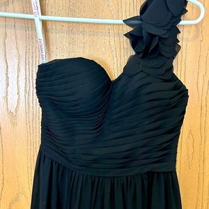 JJs House Women Empire Waist One Shoulder Bridesmaid Prom long gown Chiffon